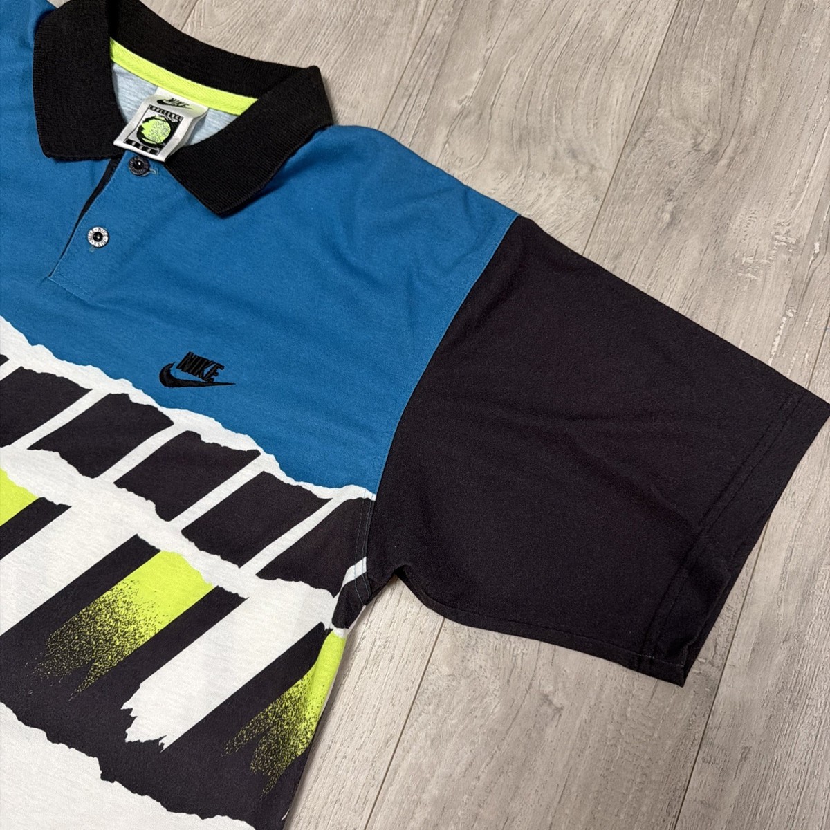 Nike Challenge Court Polo Shirt Mens Med Andre Agassi 90s Vintage
