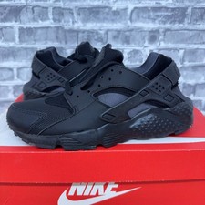 Nike Huarache Run GS Black/Black Big Kids Shoes 654275-016 Youth Size 6Y New