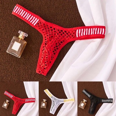 Herren Tanga U-konvex Beutel Ausbuchtung Beutel G-String atmungsaktiv Kontrastfarbe
