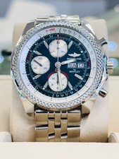 Breitling Bentley GT Chronograph A13362 Stainless Steel GREEN Dial Rare Watch 2