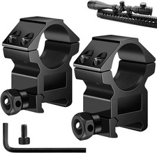 1'' Scope Rings, 2Pcs High Profile or 2Pcs Medium Profile 1 Inch Scope Mount Rin