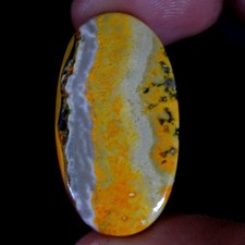 23.10 Cts Natural Bumblebee Jasper Oval Shape Cabochon Loose Gemstone