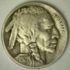 1921 Buffalo Indian Head Nickel VF 5c US Coin Very Fine Circulated Philadelphia