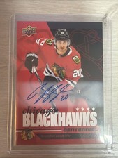 2025-26 UD Chicago Blackhawks Centennial Brandon Saad Red Hot Auto