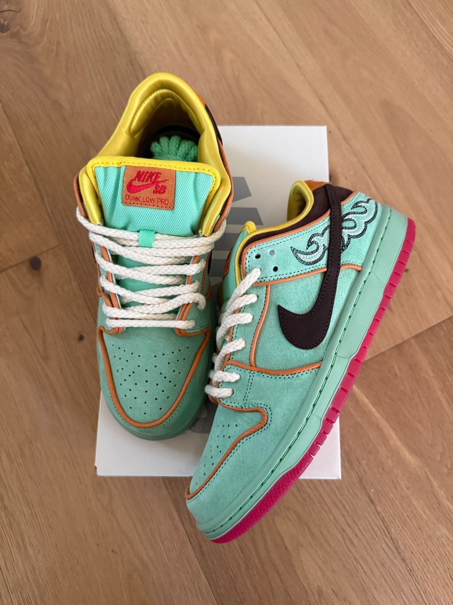 Nike SB Dunk Low Pro QS Rodeo Sz. 9.0 Tourmaline/Baroque Brown BHM