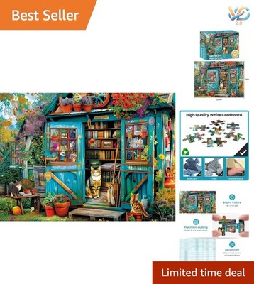 Beautifully Illustrated 500 Piece Cat Jigsaw Puzzle - A Great Gift Option