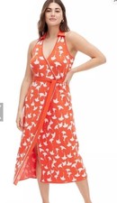 NWT Diane Von Furstenberg X Target Ginkgo Cherry Tomato Wrap Dress Sz M Sold Out