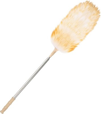 Lambswool Extendable Duster 32-98 Inch Anti-Static Flexible Head Stainless Steel
