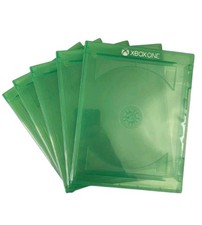 5x NEW GENUINE XBOX ONE GAME Replacement Case OEM Microsoft XB1 Green Cases Disc
