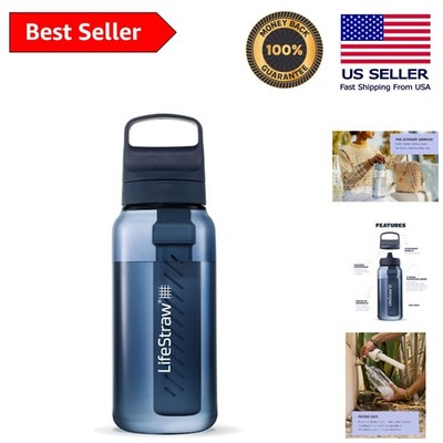 Go Series 1L Travel Water Filter Bottle - Chlorine Reduction for Tasty Hydration