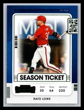 2021 Panini Contenders #13 Nate Lowe Blue