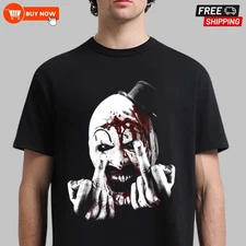 Terrifier Art The Clown Horror Movie TShirt - Multicolor, Size S-5XL