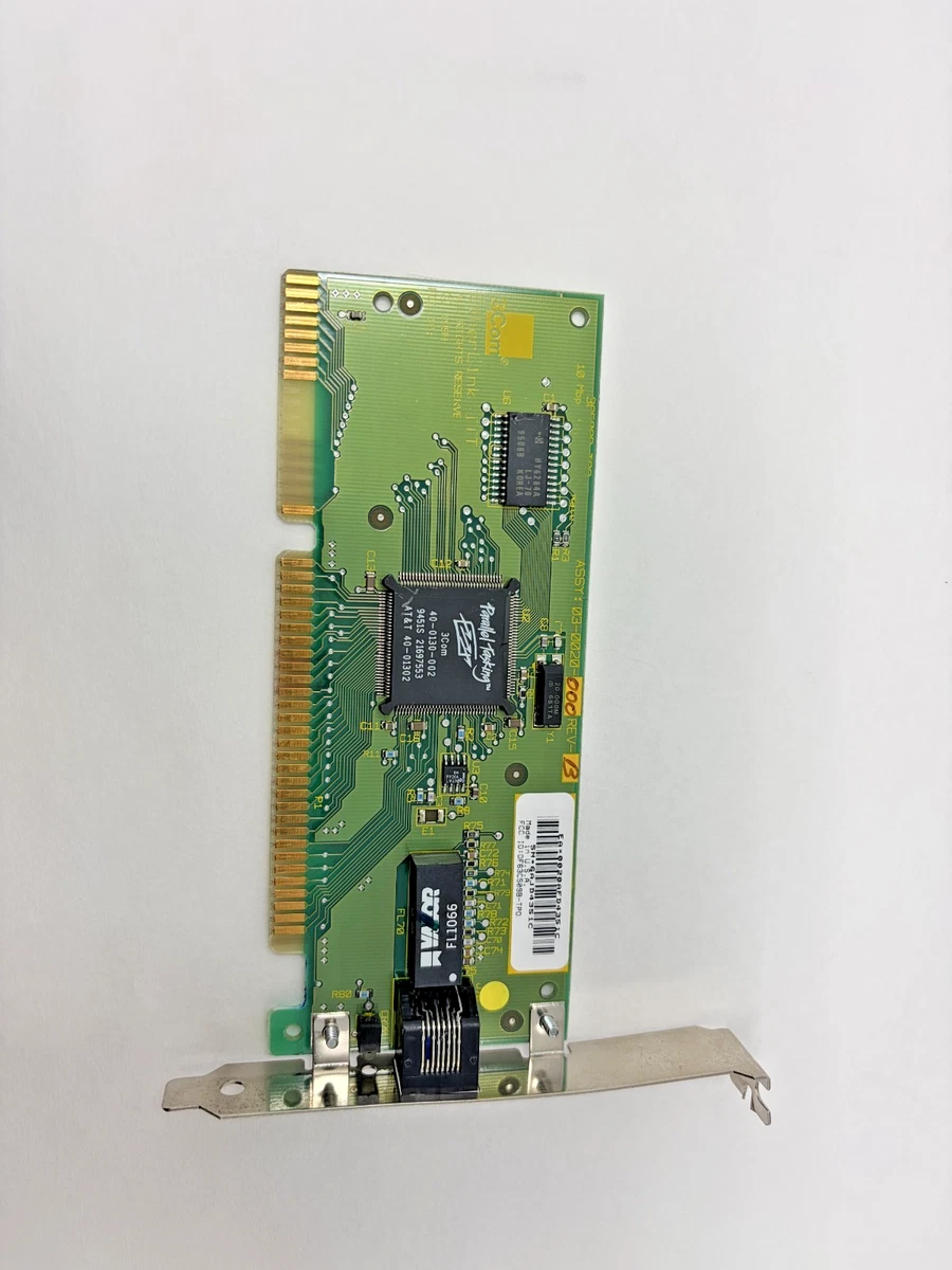 3Com ISA Etherlink III 3C509B-C 0021-001 a BNC Network Card Ethernet