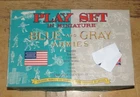 Marx Playset in Miniture Blue and Gray in Box