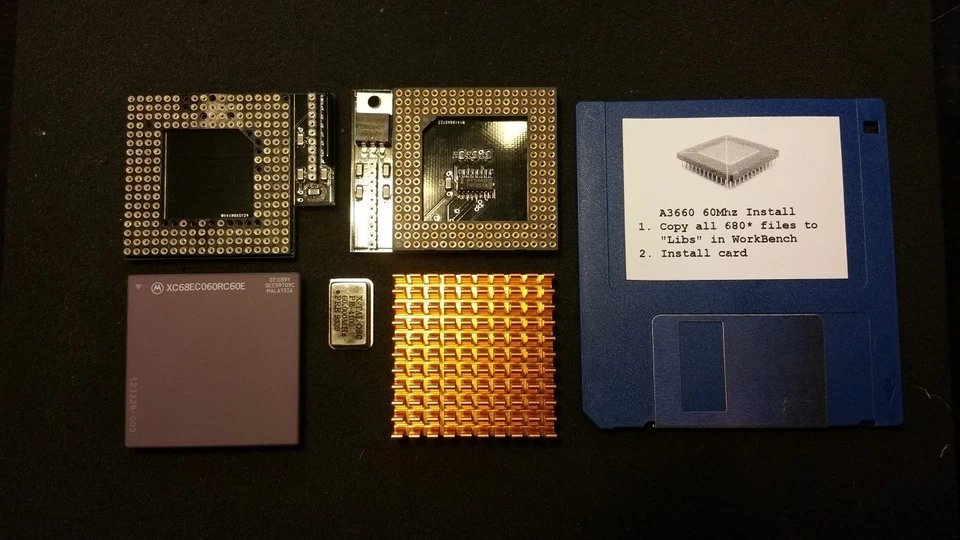 Commodore Amiga A3640 68060 CPU upgrade adapter 60 MHz NEW! for A4000 A3000 - Image 2 of 4