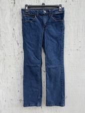Carhartt Boys Straight Leg Stretch Jeans Size 12 Blue Denim BD3743 Pockets