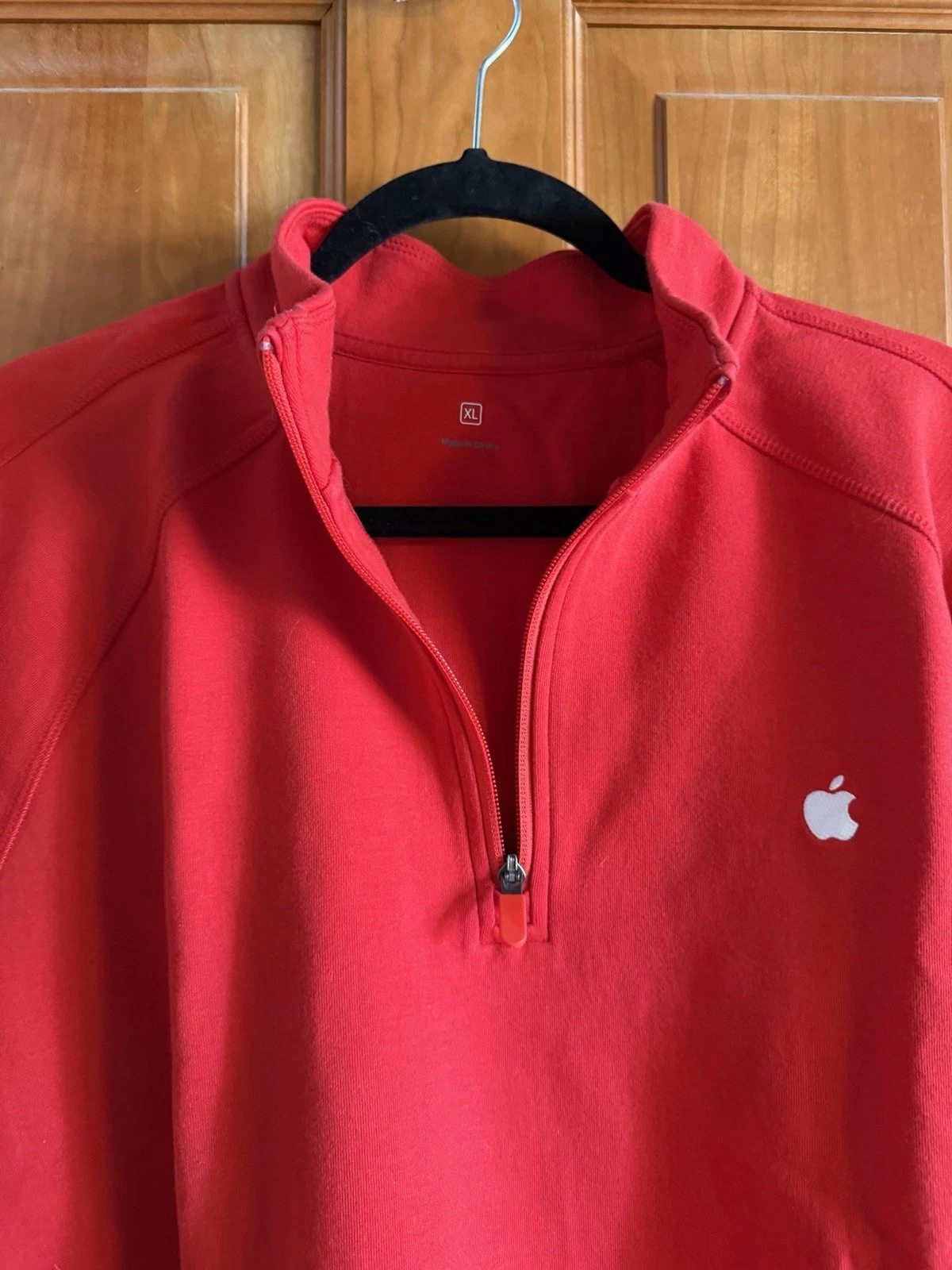 Apple Employee Issued Jacket 1/4 Zip Adult  XL  Red image 3