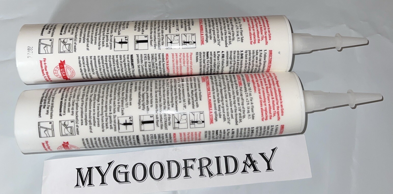 Extra Strength FixAFloor (2Pack) Loose Tile Repair Adhesive 10.1 oz