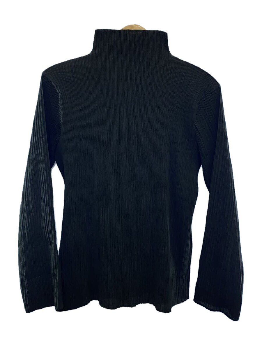 さらに100円引き◆Wai Kei◆Stitch line turtleneck ISSEY MIYAKE ◇ Turtleneck Pleated Cut Sew / M / Polyester