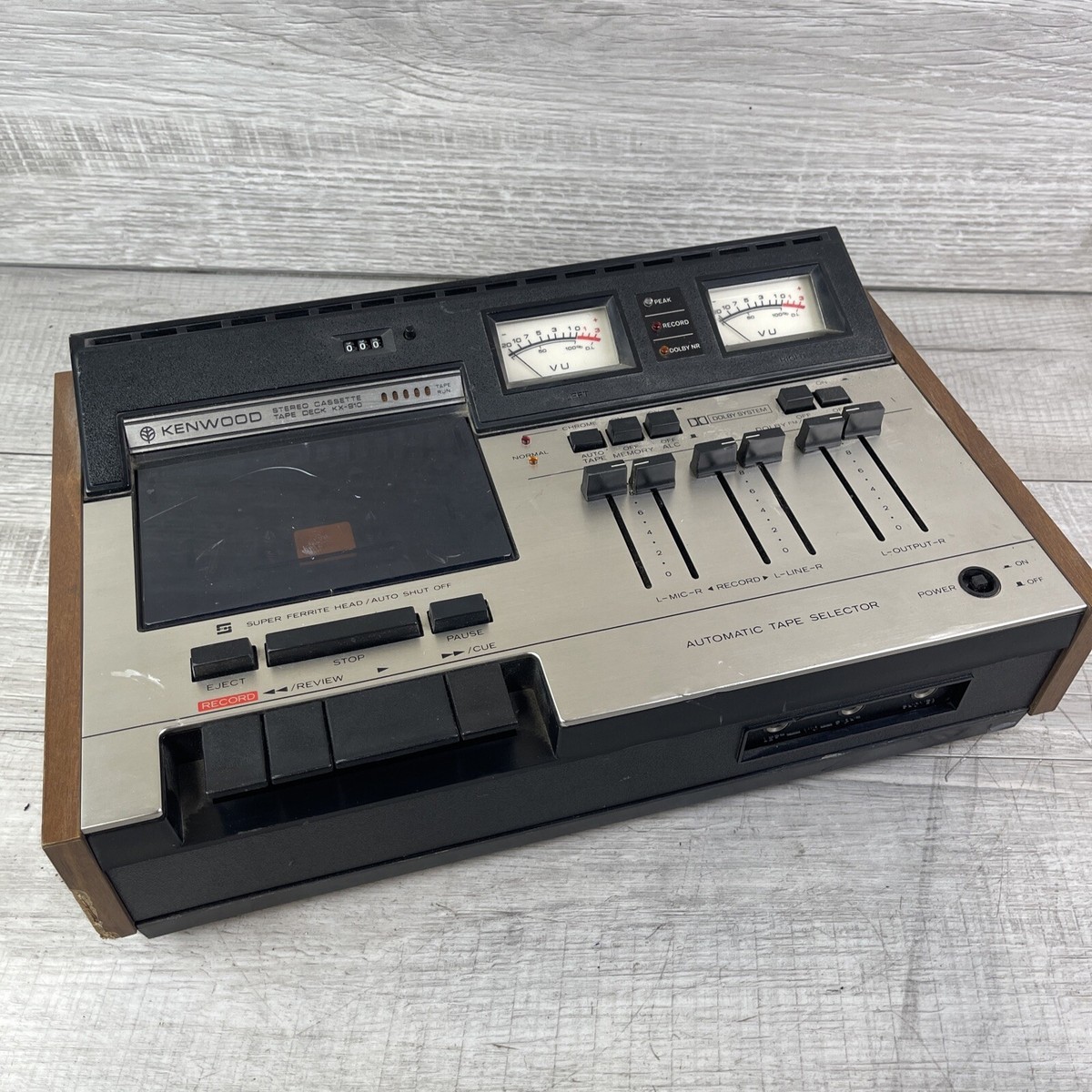 Kenwood KX-910 Stereo Cassette Tape Deck-for Parts Cut Cord