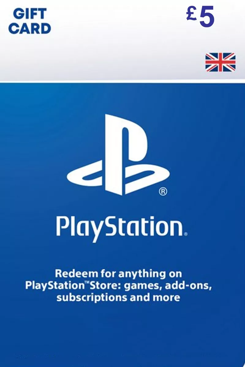 PSN Card UK 5 Pound - £5 PlayStation Network PS5/PS4 Digital Code