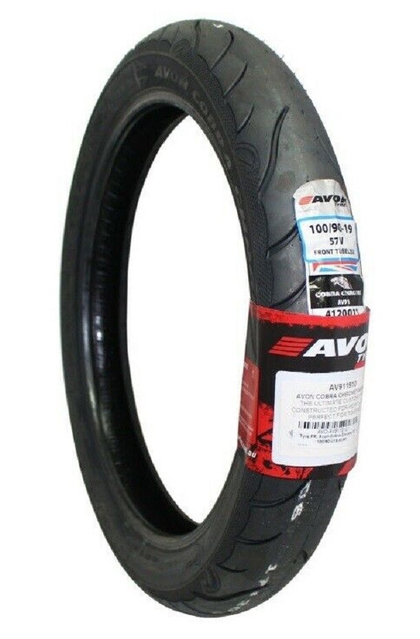 AVON COBRA CHROME 100/90-19 TIRE TRIUMPH SPEEDMASTER BONNEVILLE