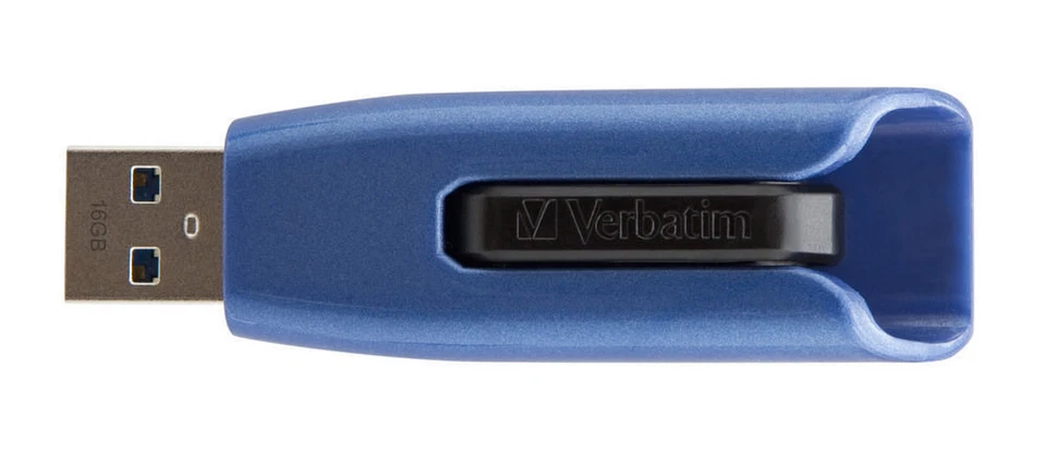 Verbatim 49808 128GB V3 Max USB 3.0 Lecteur - Bleu - Photo 2/4