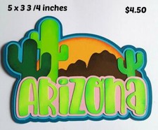 ARIZONA STATE TITLE 3D die cut paper piecing for scrapbook pages by Rhonda