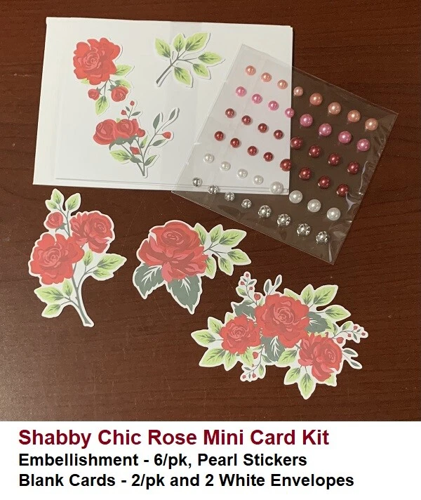 Creative Memories Shabby Chic Kit de Tarjetas de Papel Rosa y Bolsillo Peekaboo Paquete de 3 piezas Foto 2 de 4