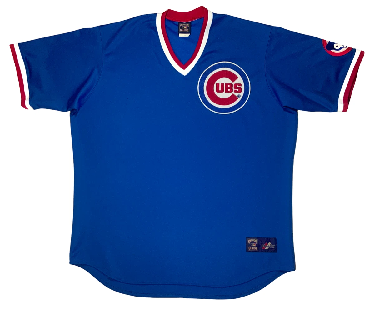 Chicago Cubs Jersey Vintage MAJESTIC Size 3XL XXXL Made in USA Mens Blue Red