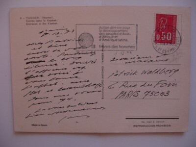 SUPER Autogramm Samuel BECKETT Auf dem Weg ins Schlechteste 1973 P. Walberg Schriftsteller Dramatiker