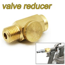 1/4" NPT Inline Regulator Solid Brass Compressed Air Pressure Valve Tool New