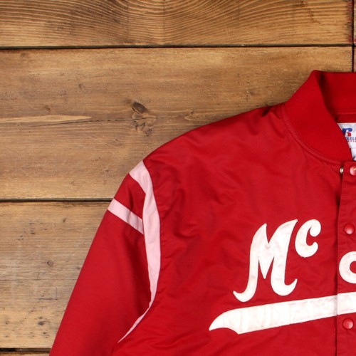 Vintage Russell Athletic Varsity Jacket 2XL Bomber Red - Picture 6 of 9