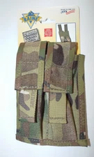 Raine Inc US Military SWAT Police MOLLE Multicam Pistol Double Mag Holder Pouch