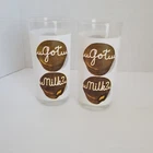 Vintage Glasses Lot of 2 Got Milk Cupcakes