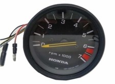 Honda 0-7000 RPM Outboard Black Tachometer Gauge 37250-ZV5-823
