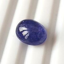 9X11 mm Oval Cut Natural Blue Tanzanite Cabochon 4.50 Carat Calibrated Gemstone