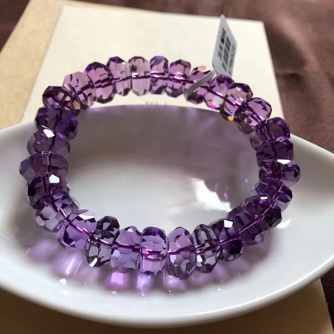 Purple crystal beads sale