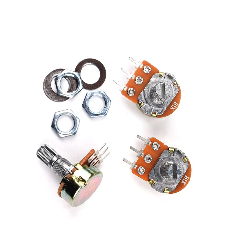 Potentiometer Dreh Poti Linear 1K 2K 5K 10K 20K 50K 100K 250K 1M Ohm Mono Stereo - Bild 4 von 4