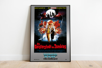 Poster DIE GEISTERSTADT DER ZOMBIES | Retro VMP Video VHS Motiv | DinA1