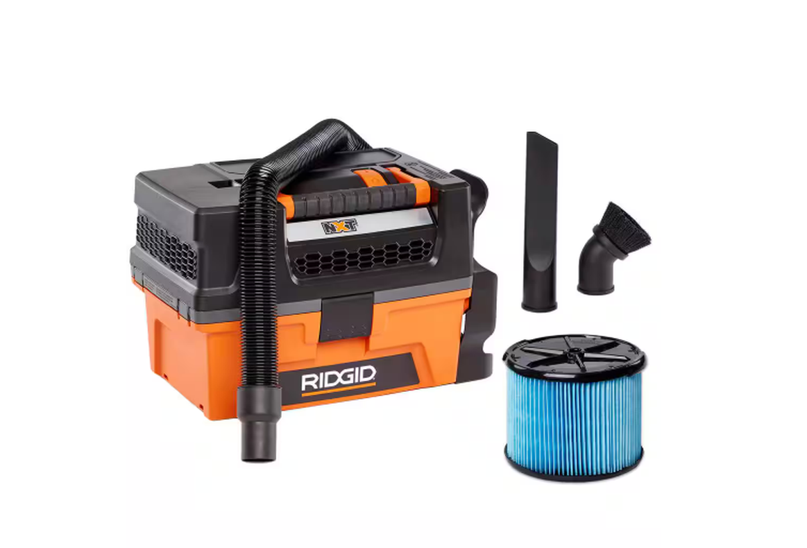 RIDGID HP NXT Shop Vac Wet Dry Vacuum 3 Gallon 5.0 Peak with Fine Dust Filter