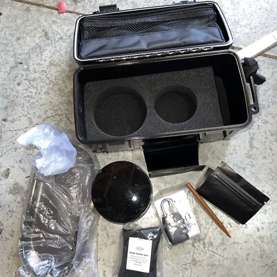 Diamond Waterproof Stash Box Combo Tray, Jar, 2 Bags - NO Grinder