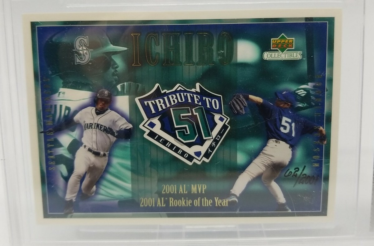 2001 Upper Deck ICHIRO SUZUKI Tribute to 51 Jumbo BGS 9 62/2001