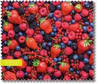 Microfasertuch Mit SchöNem Beeren - Motiv | Brillenputztuch 17,5 X 15,3 Cm | Neu