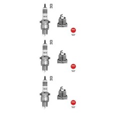 3x NGK 5944 Zündkerze für Opel Skoda Fiat Porsche DAF Dacia Bedford ARO Talbot