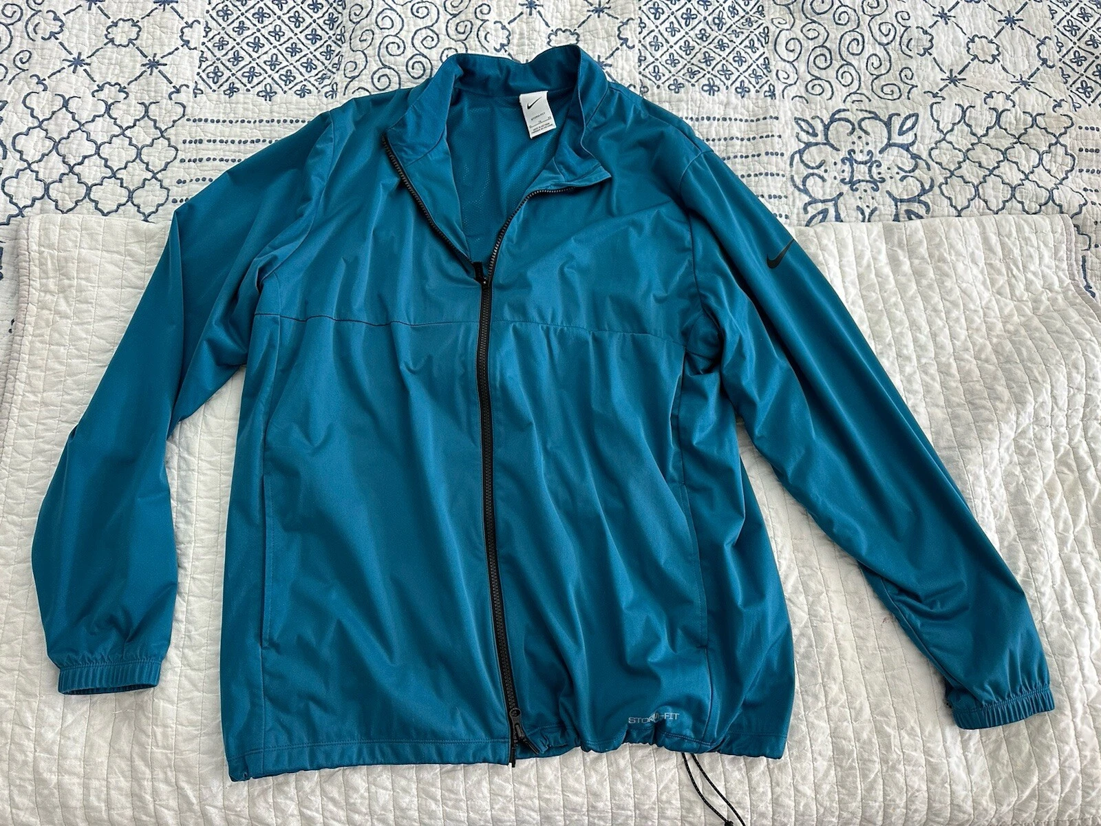 Nike Golf Storm Fit Jacket Mens XL Full Zip Jacket - Blue/Green
