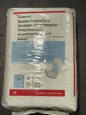 Bladder Control Pads Liner 20ct Pack 4''x10.75'' Moderate Absorbency Unisex u-5C