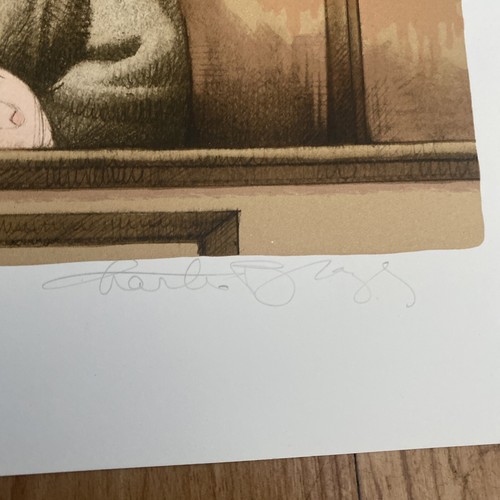 Charles Bragg Signed Color Lithograph Court of Appeals On Paper - Picture 6 of 7