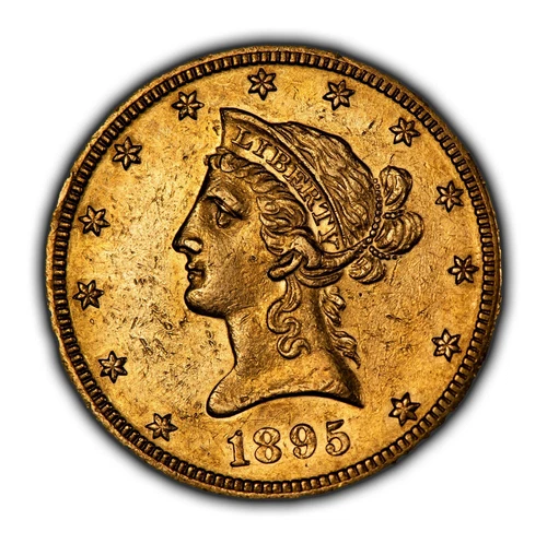 1895-O G$10 Liberty Head Gold Eagle - Luster - New Orleans - AU - SKU-G5087