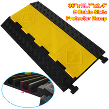 5 Channel Cable Hose Protector Cord Wire Cover Heavy Duty Ramp 36"x19.7"x2.4"